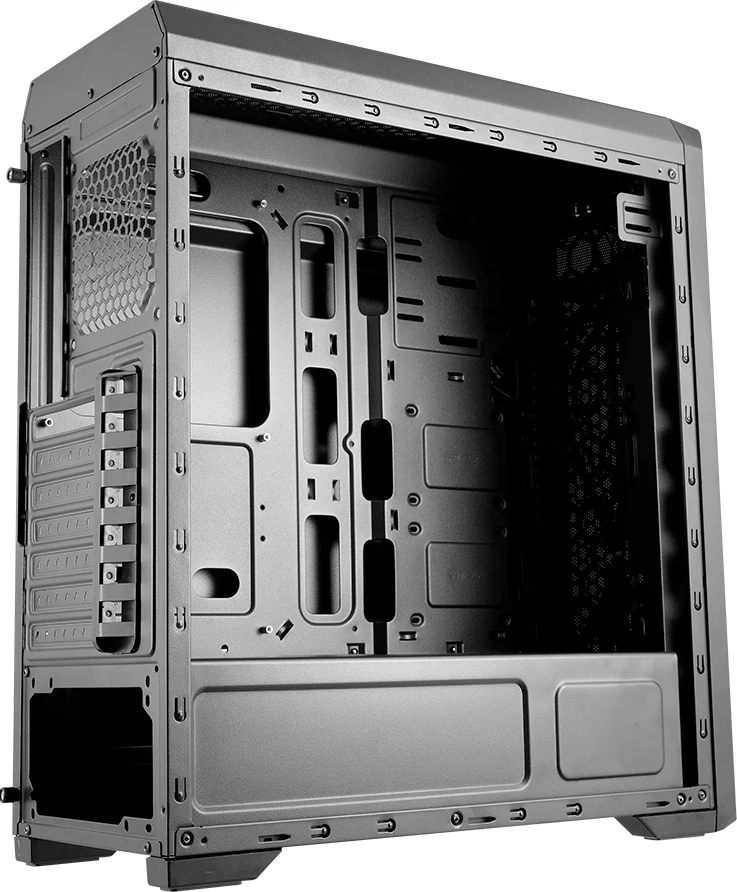 Kasë COUGAR MX330-G Mid Tower, ATX, tempered glass, 2x USB 3.2, e zezë