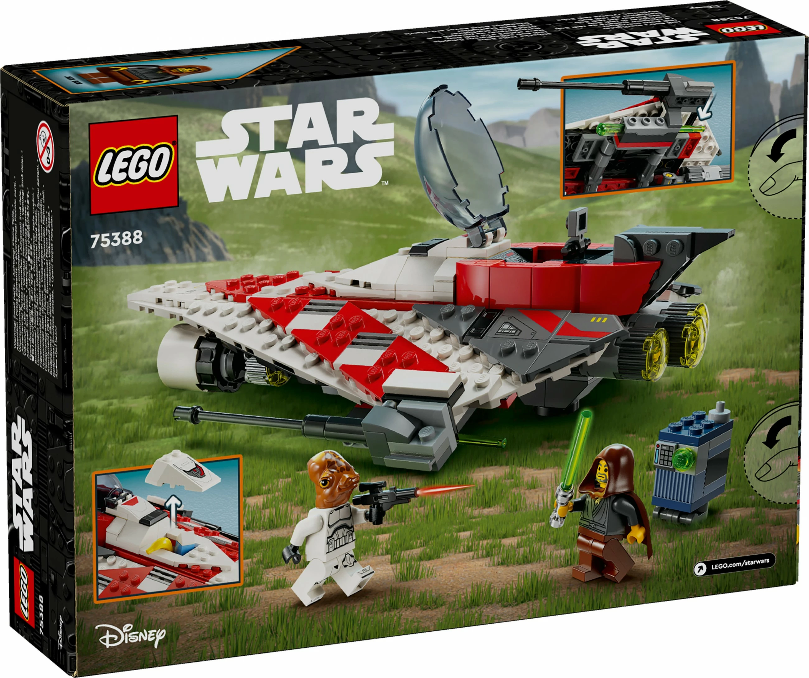 Set ndërtimi LEGO Jedi Bob's Starfighter, 305 pjesë, shumëngjyrësh