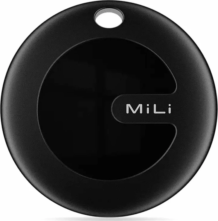 Tracker MiLi MiTag DUO, kompatibil me Android/iOS, Bluetooth 5.2 deri 100 m, IPX67, me mbështjellës/kasë, i zi, 1 copë