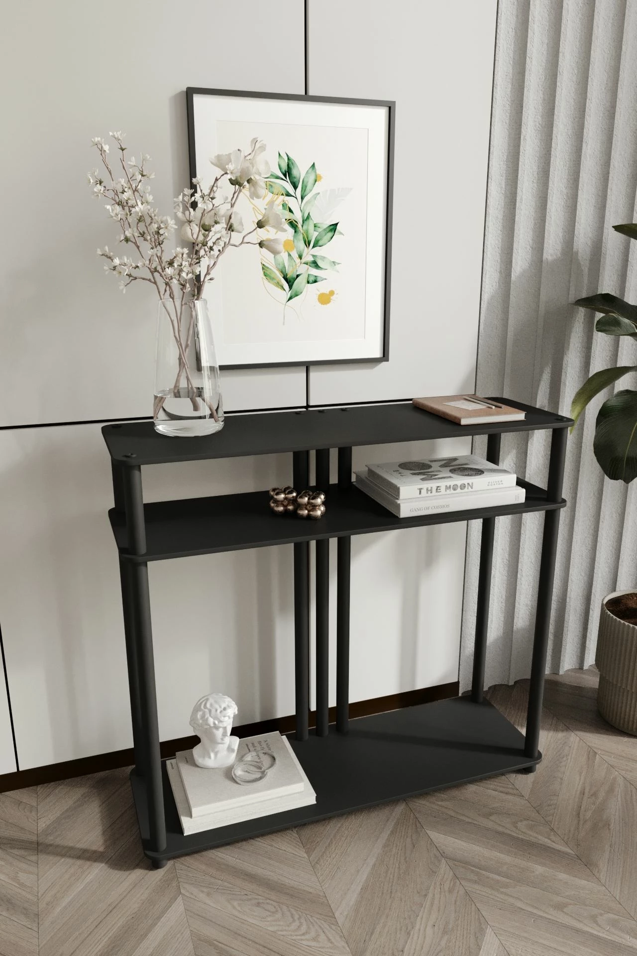 Komodë Skye Decor, ngjyrë e zezë, Garcia