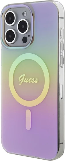 Mbështjellës Guess GUHMP15XHITSP për iPhone 15 Pro Max 6.7", MagSafe, rozë