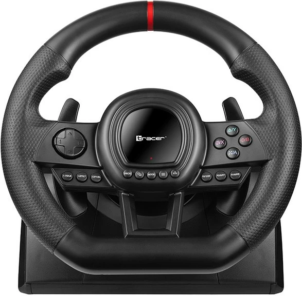 Set timoni gaming Tracer SimRacer Manual Gearbox 6in1, me marsh manual dhe pedale, për PC/PS4/PS3/Xone/X360/Switch, i zi