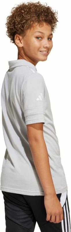 Maicë polo për fëmijë adidas, e hirtë