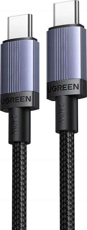 Kablo USB-C në USB-C Ugreen L532 0.5 m 240W zi/gri