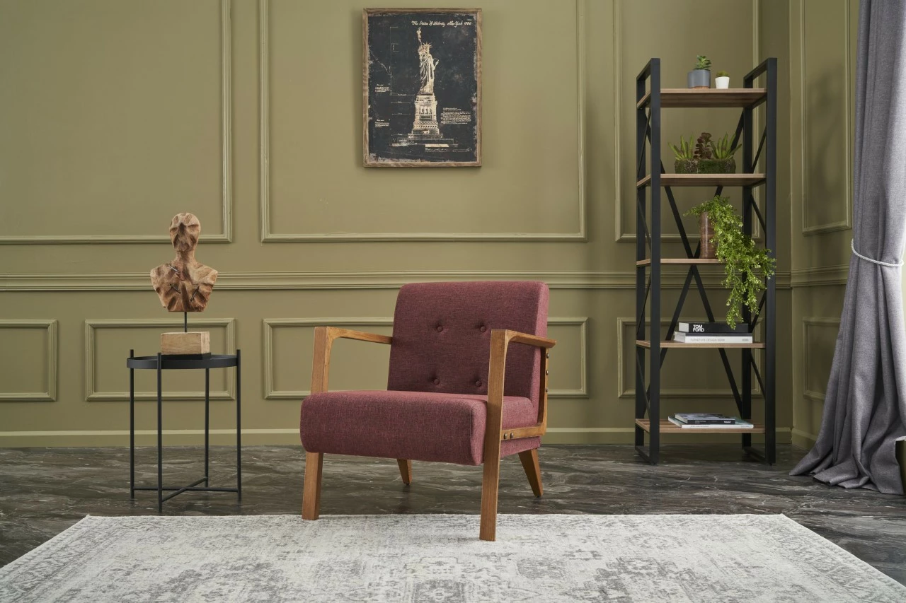Karrige krahu, Atelier del Sofa, Kemer, ngjyrë e kuqe e thellë