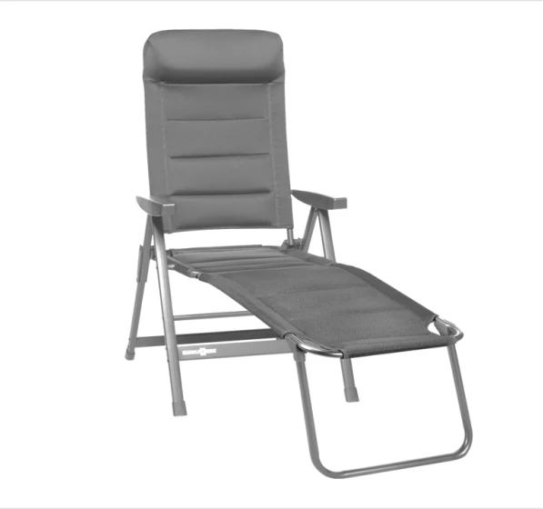Karrige kampingu BRUNNER Skye 3D 0404063N.C06, mbështetëse 6 pozita, palosëse, 120 kg, Gri
