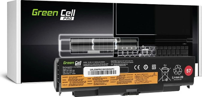 Bateri laptop Green Cell PRO për Lenovo ThinkPad 440/540/541, 11.1V 5200mAh