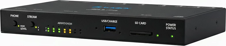 Pajisje për streaming AJA HELO Plus, encoder/rekorder video, SD Card/USB, e zezë
