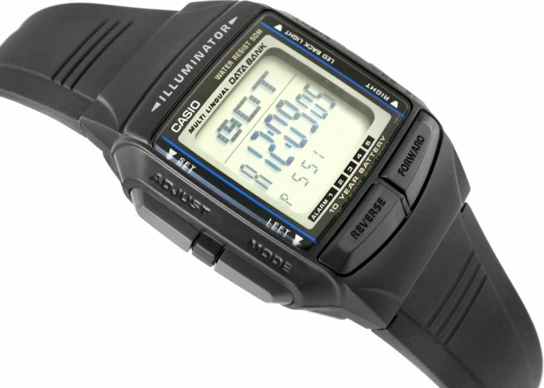 Orë dore për meshkuj Casio, e zezë