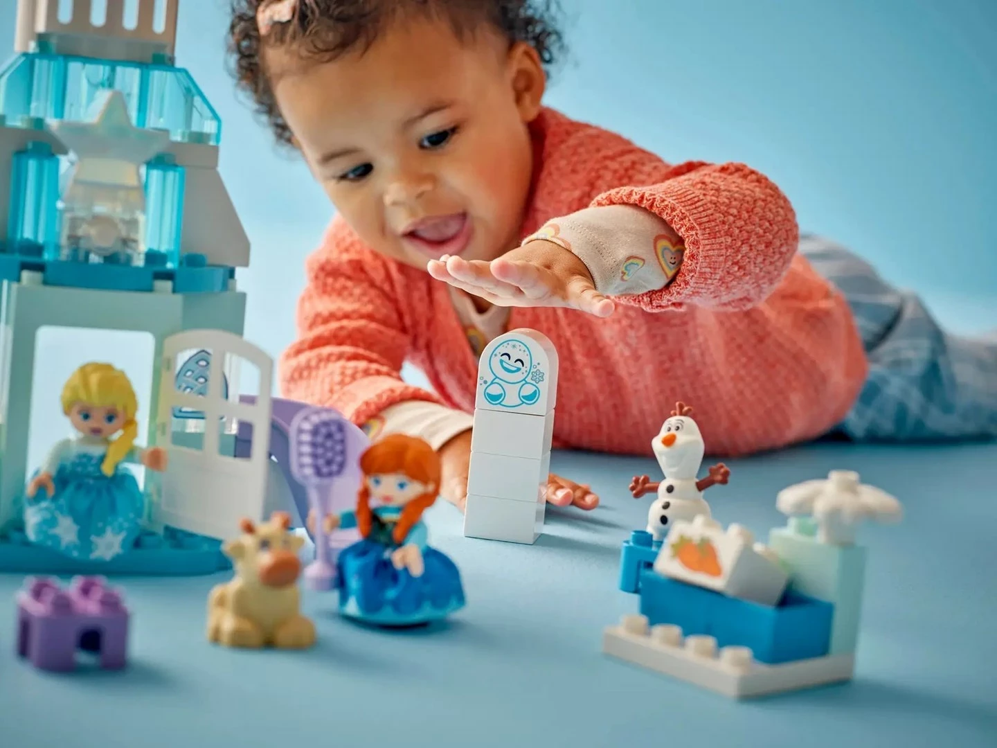 Set lodrash LEGO DUPLO 10455 Anna dhe Elsa Frozen Castle Party, 54 pjesë