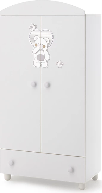 Komodë për dhomë të fëmijëve White leivonnaiset 2 door wardrobe