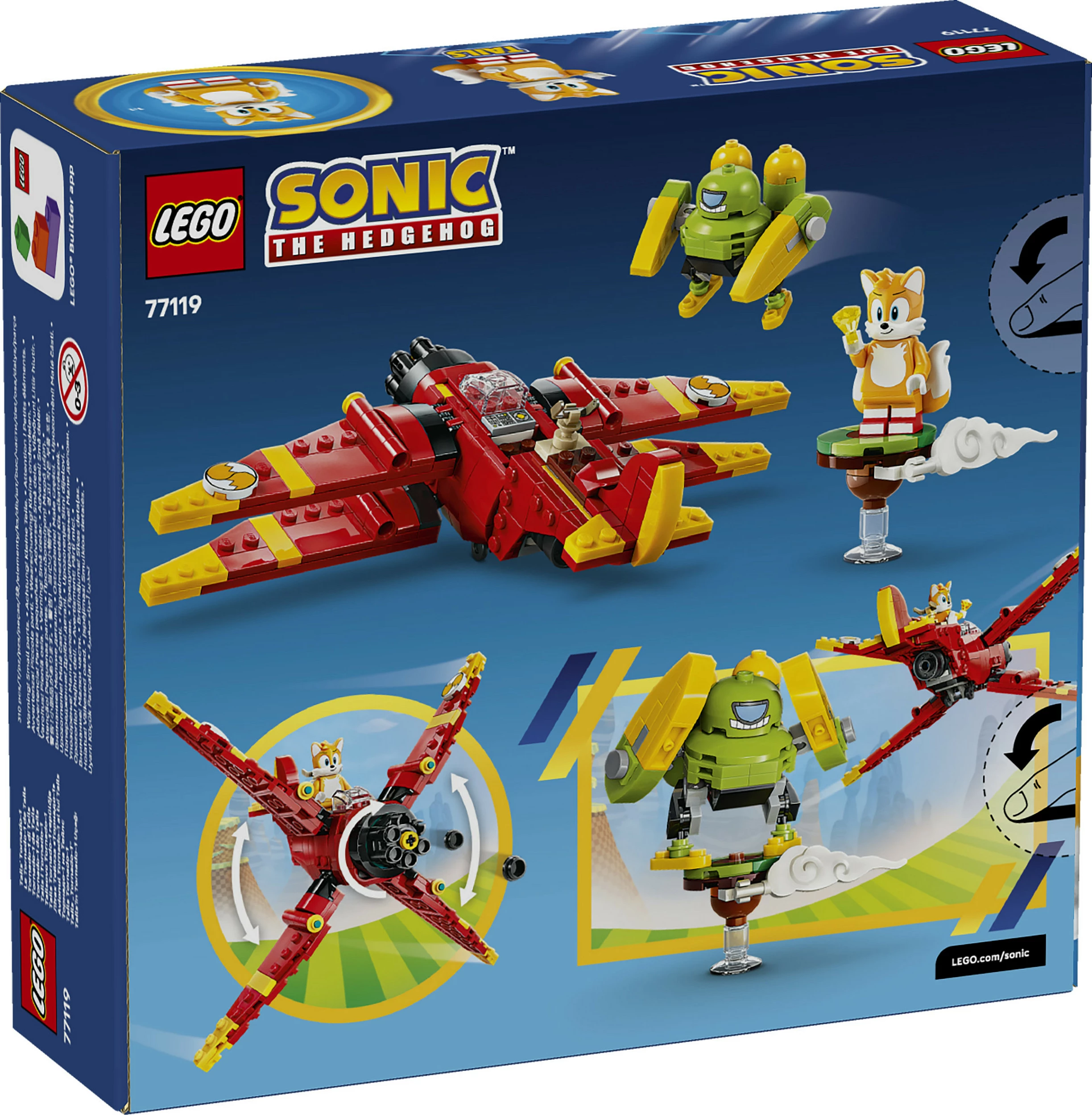 Set ndërtimi LEGO Sonic The Hedgehog 77119 Tails' Tornado-1, 310 copë, multicolor