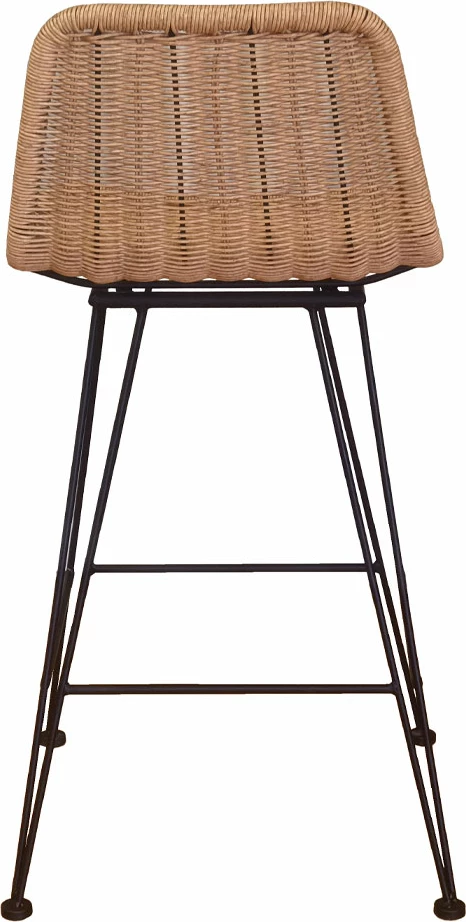 Karrige për bar Denmark, ratan natyral, 42x53x90