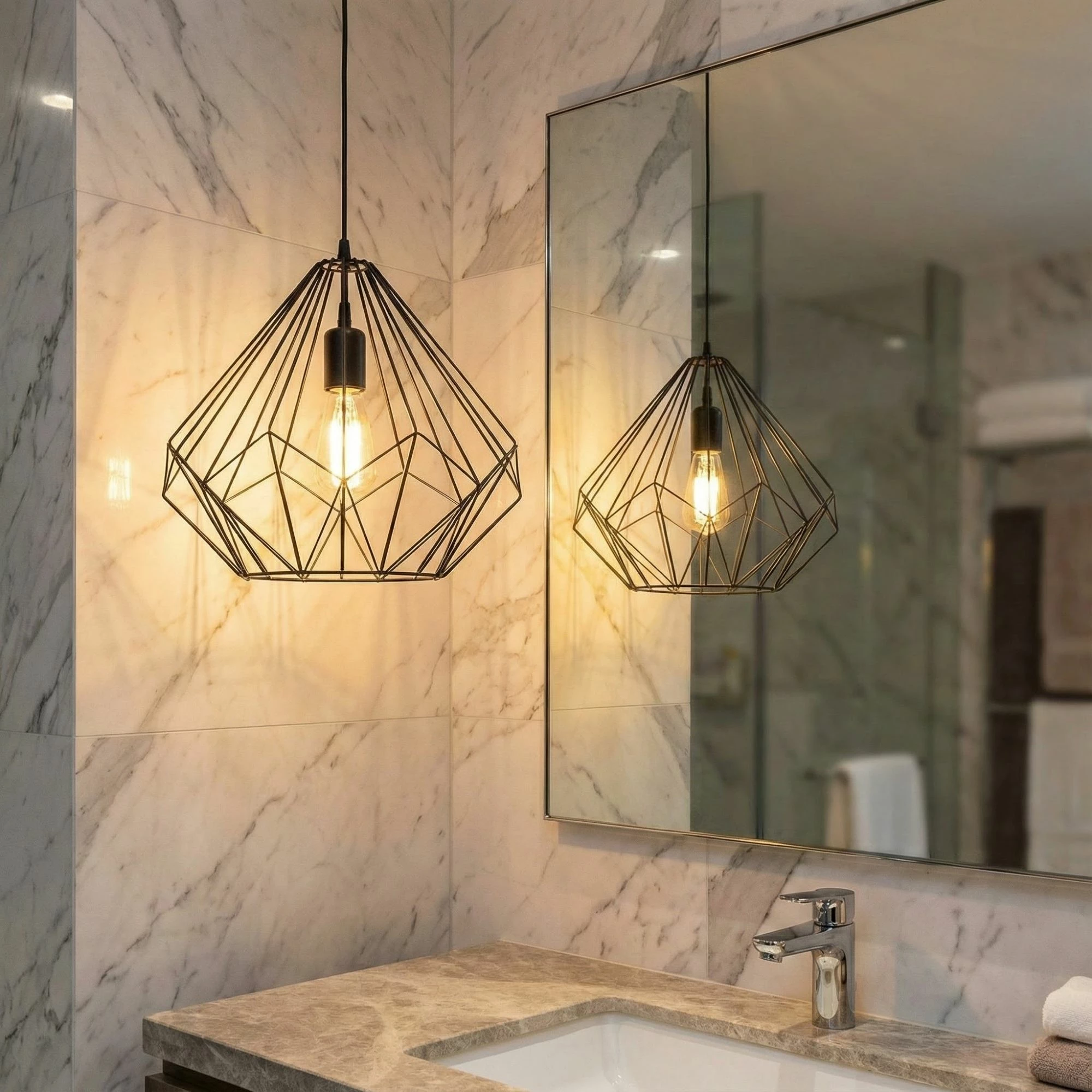 Llambë tavani Opviq, Diamond - 703-S, e zezë
