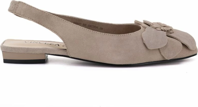 Sandale lëkure për femra Vinceza 26-66951, bezhë