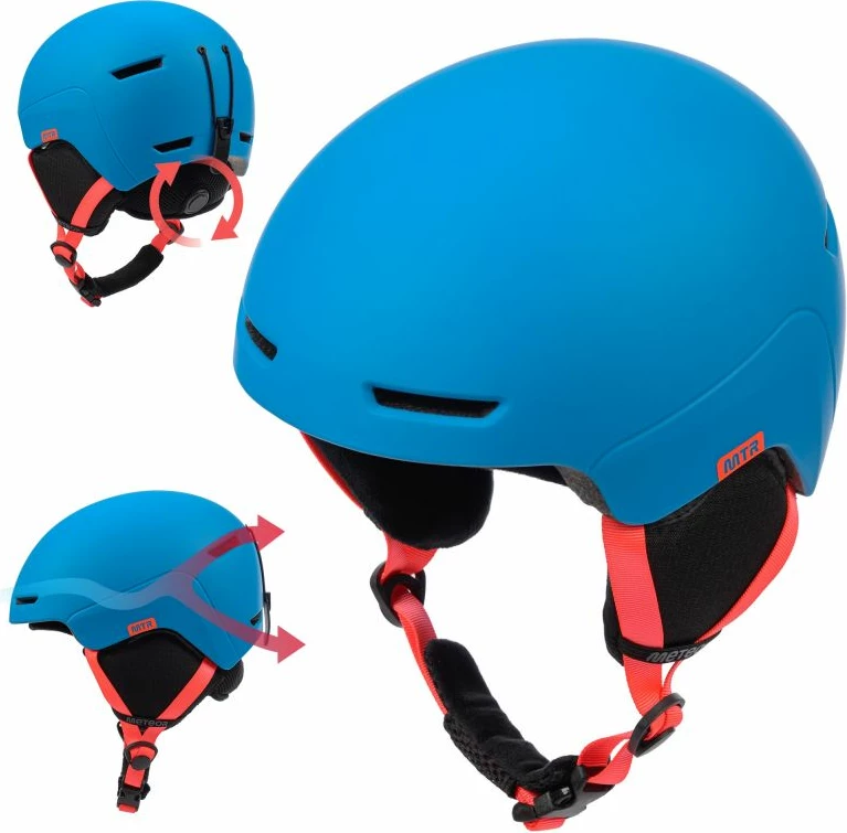 Helmetë skijimi Meteor, unisex, blu