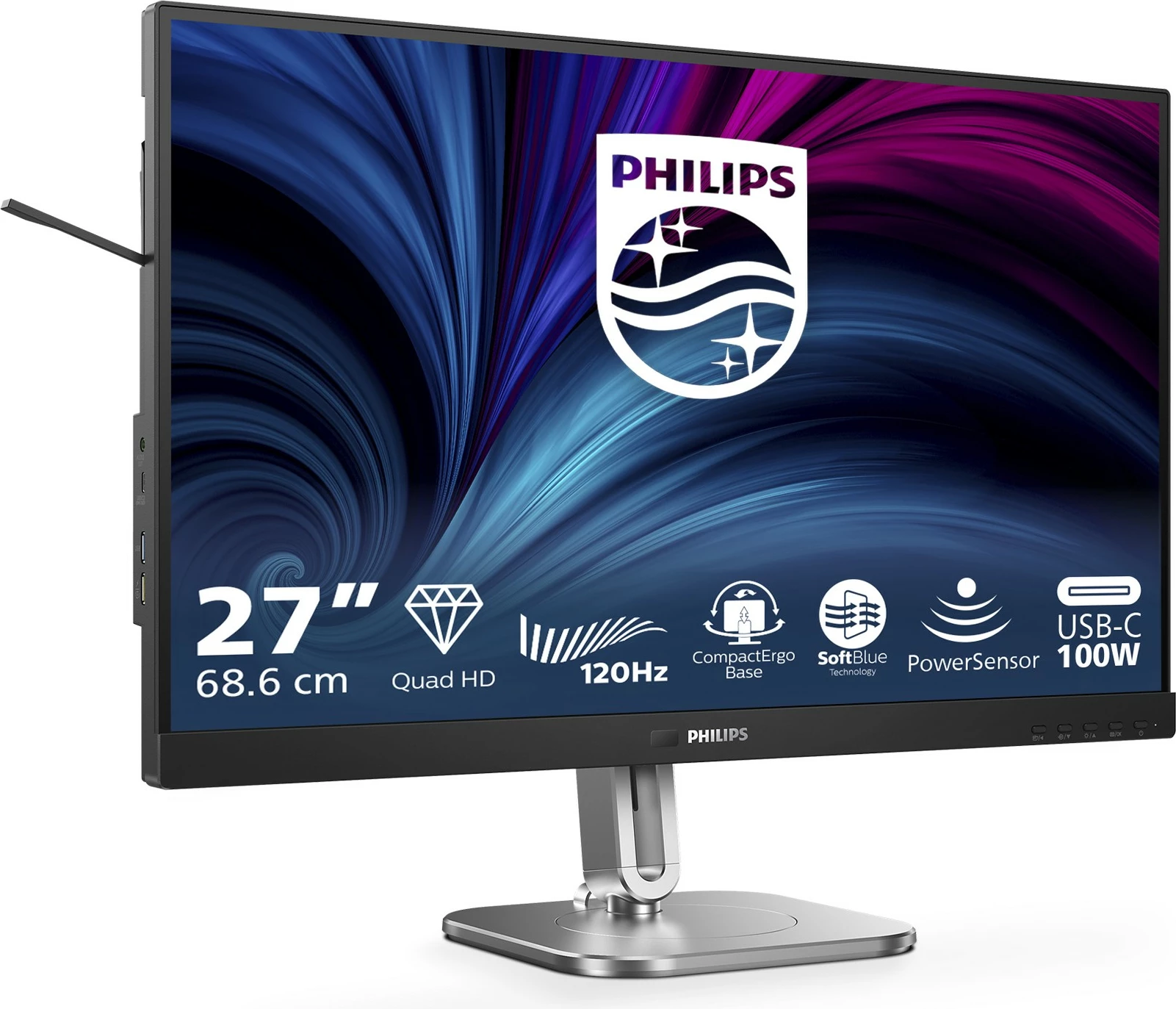 Monitor Philips 27B2U4601 27" Quad HD 120Hz USB-C zi