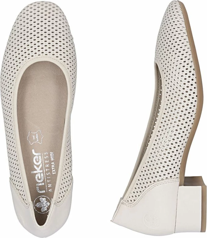Këpucë femrash Rieker 43459-60, bezhë