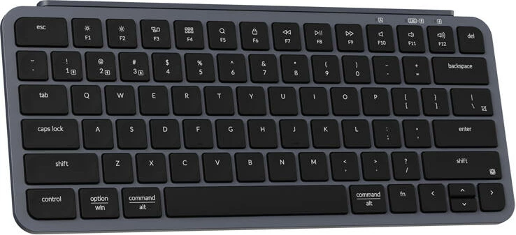 Tastierë wireless Keychron B1 Pro, ultra e hollë, 2.4G, 77 taste, gri