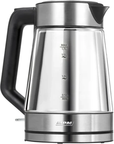 Ibrik elektrik MPM MCZ-122, 1.7 L, 2200 W, Inox, i zi
