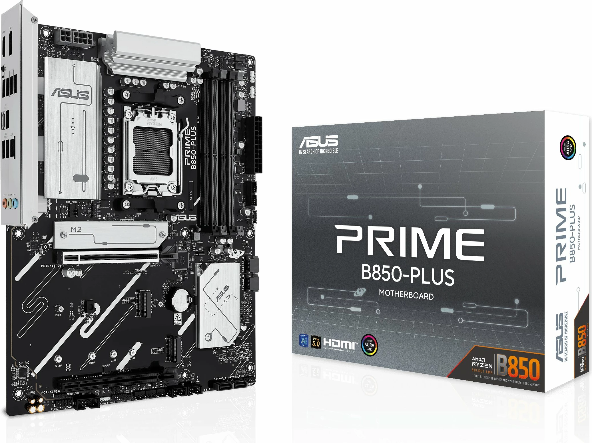 Pllakë amë Asus PRIME B850-PLUS-CSM ATX DDR5 deri 256GB, 3x M.2, 2.5GbE