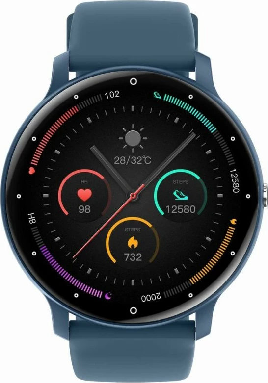 Smartwatch Gravity unisex, zi/kaltër