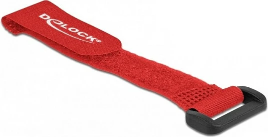 Lidhëse kabllosh me velcro DeLOCK, 150 x 20 mm, 5 copë, e kuqe