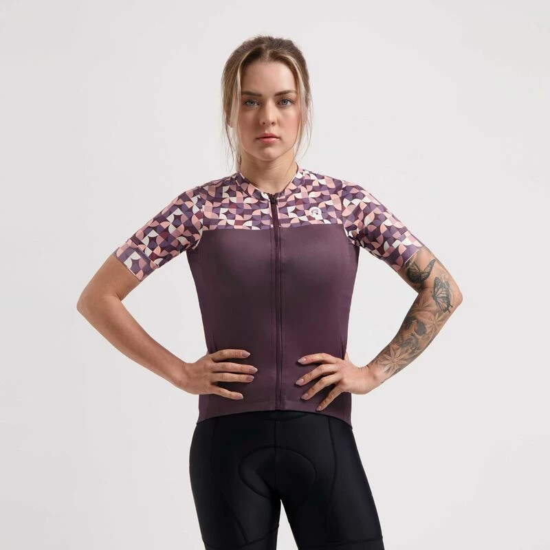Maicë sportive Rogelli, burgundy-coral