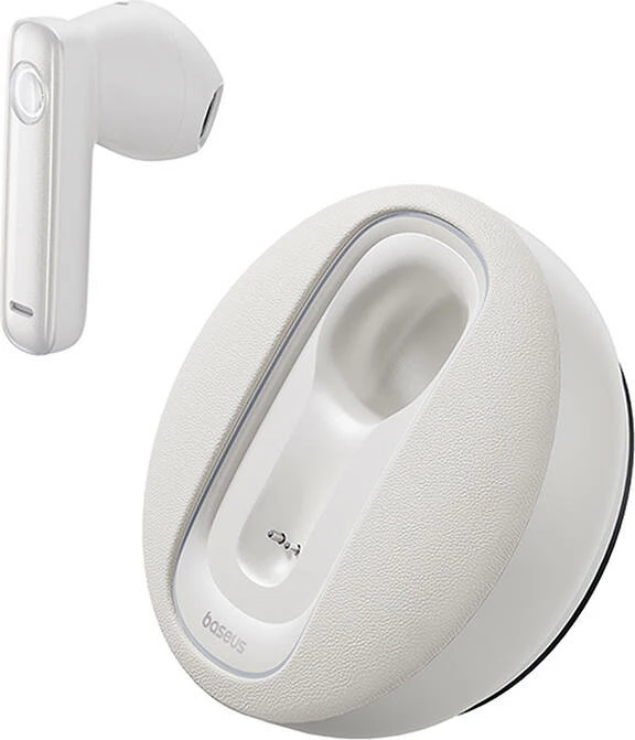 Kufje wireless Baseus CM10, Bluetooth 5.3, me karikim diellor, e bardhë