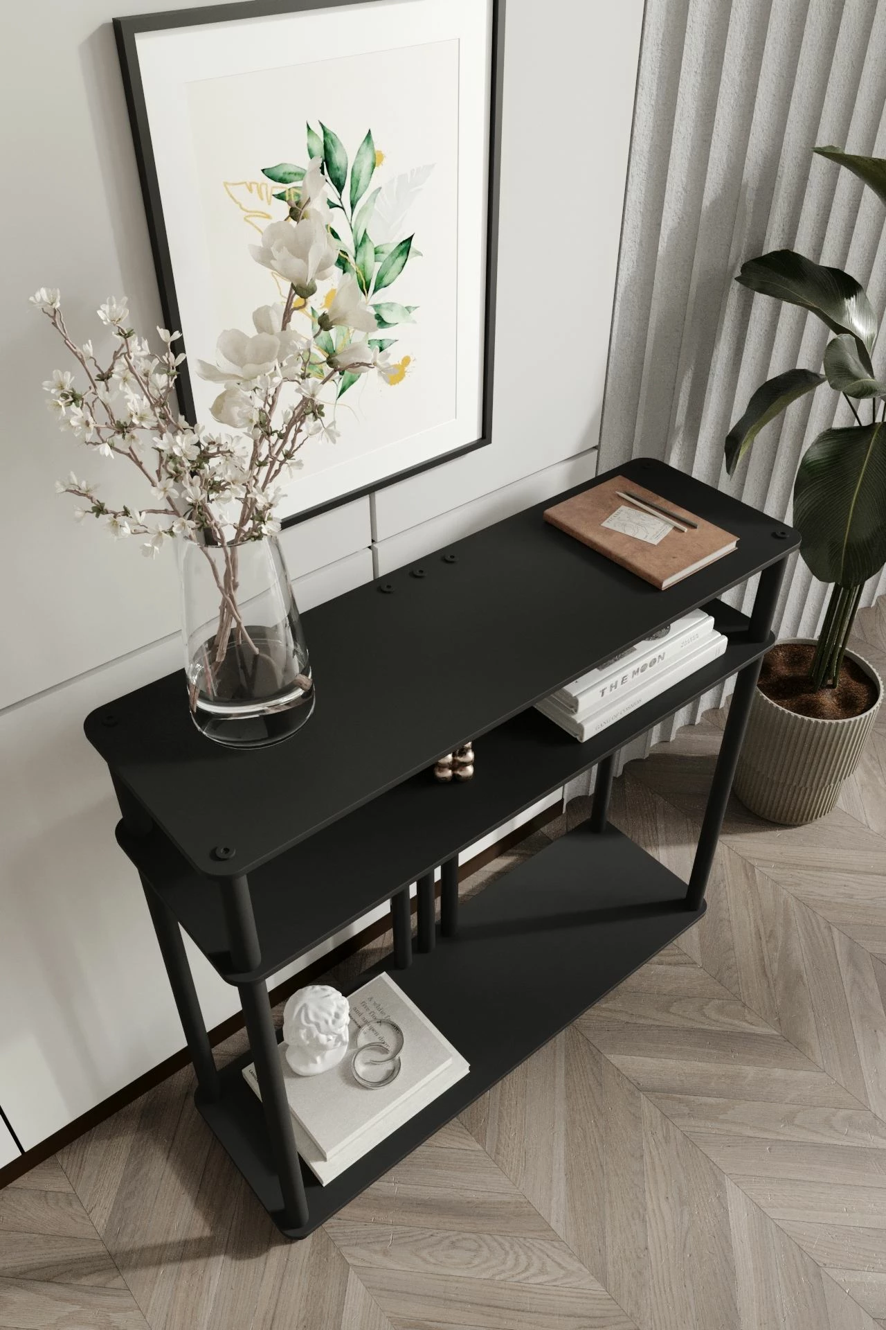 Komodë Skye Decor, ngjyrë e zezë, Garcia