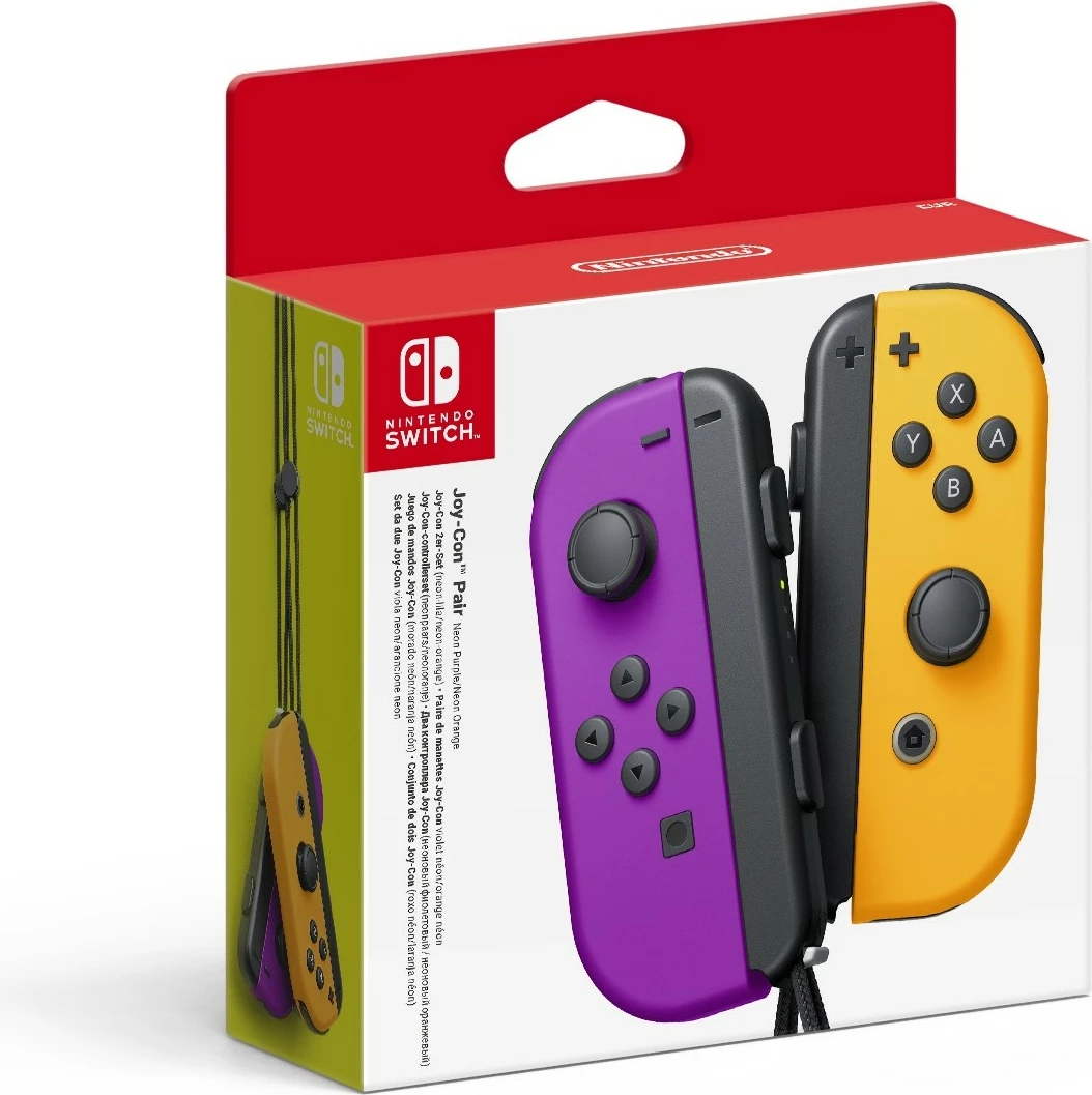 Gamepad Nintendo Joy-Con 2er-Set, wireless, lila/portokalli