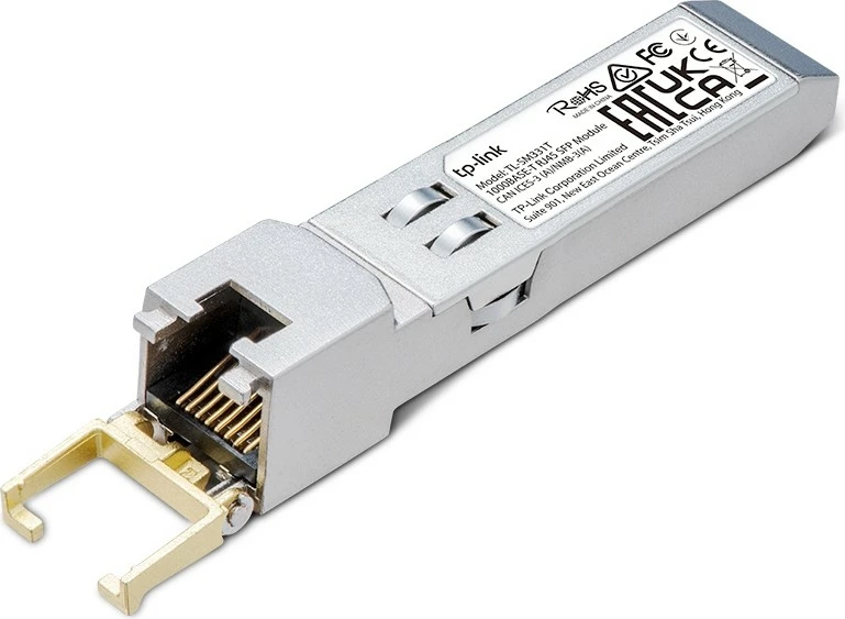 Modul SFP TP-Link 1000BASE-T, RJ45, 1250 Mbit/s, 300m, argjendtë