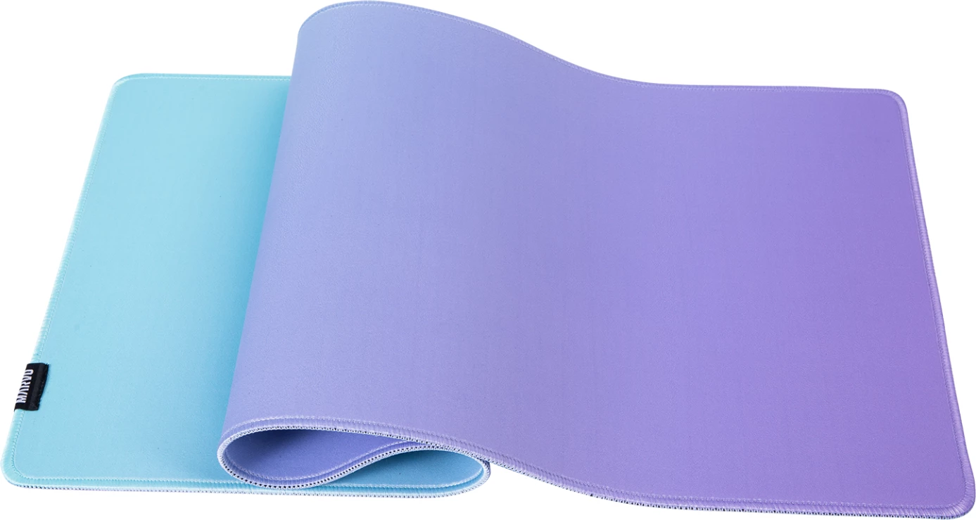 Mauspad Marvo P1 PU 800x300x3mm, me skaje të qepura, blu/vjollcë gradient