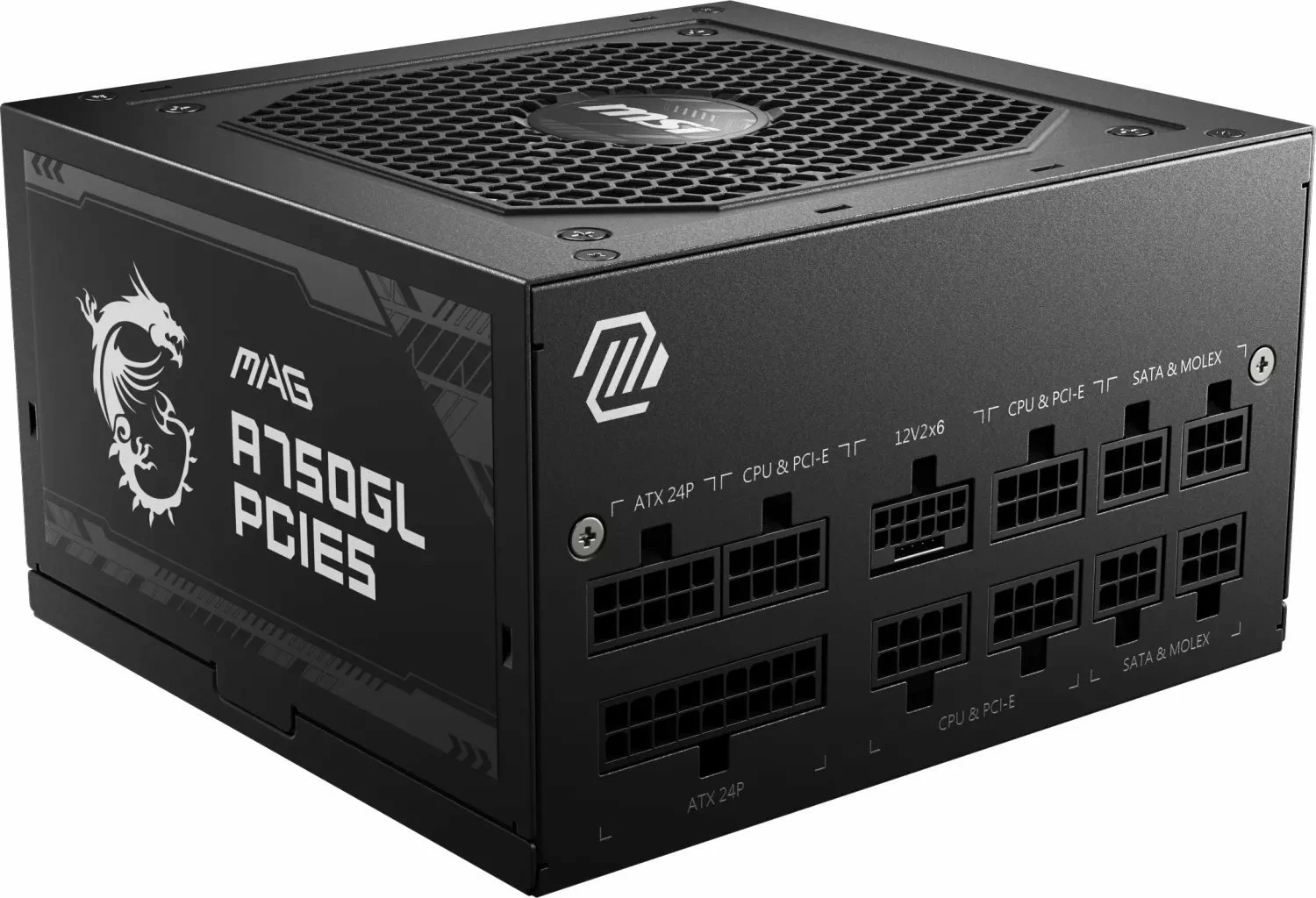Furnizues rryme MSI MAG A750GL PCIE5 750W, 80 Plus Gold, ATX 3.1, modular, i zi
