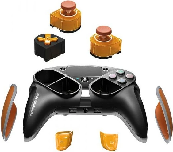 Gamepad modular Thrustmaster eSwap X LED Orange Crystal për Xbox/PC, pjesë portokalli