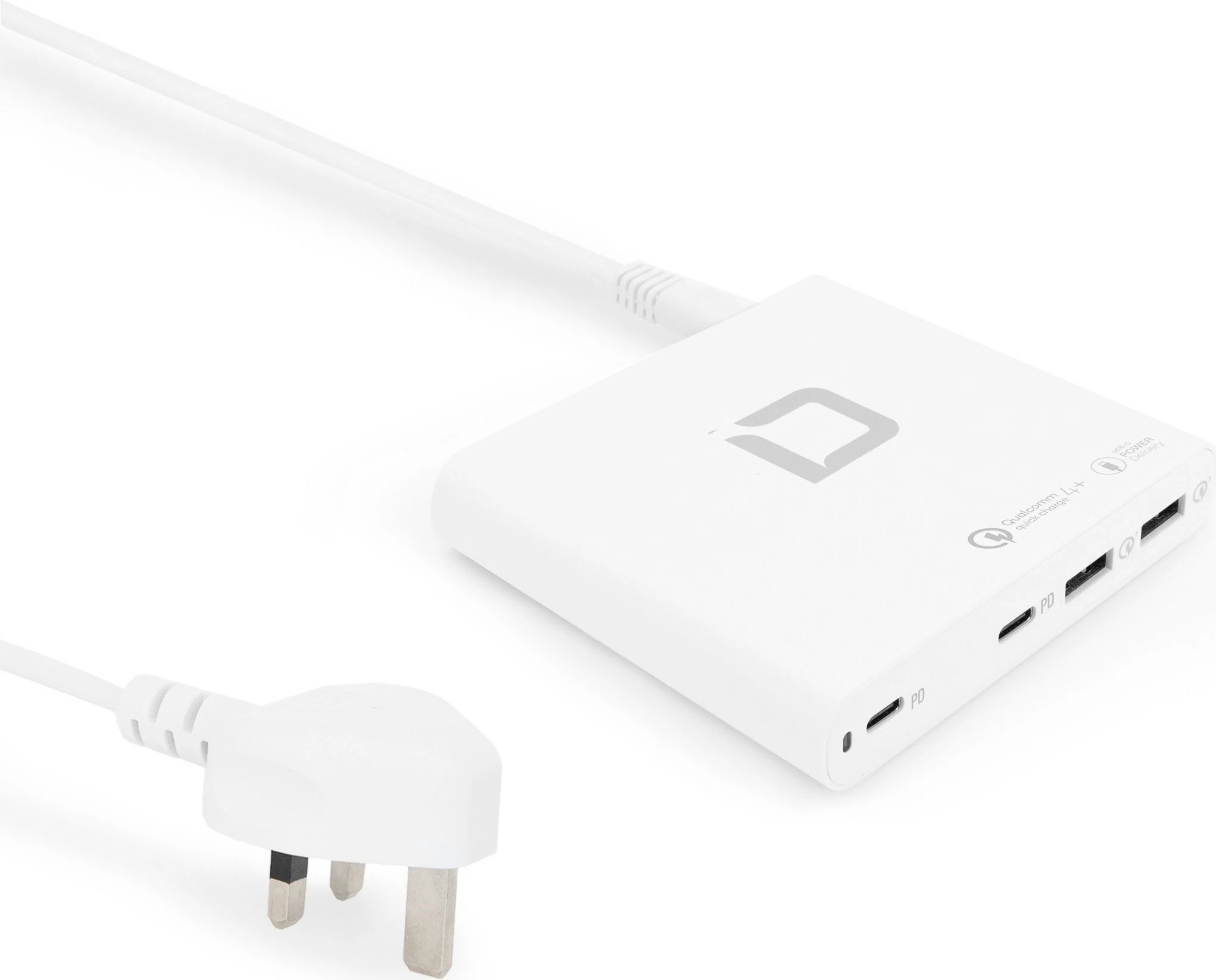 Karikues universal DICOTA Universal Charger PRO 120W, EU/UK, i bardhë