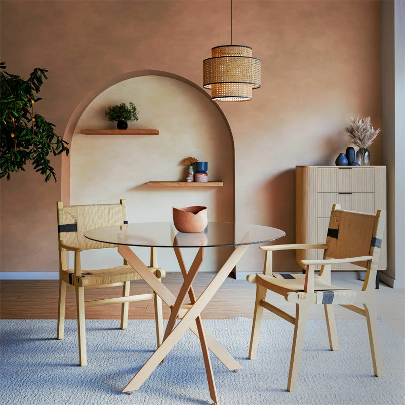 Karrige Olivier dru ahu natyral, litar natyral, 62x60x85cm