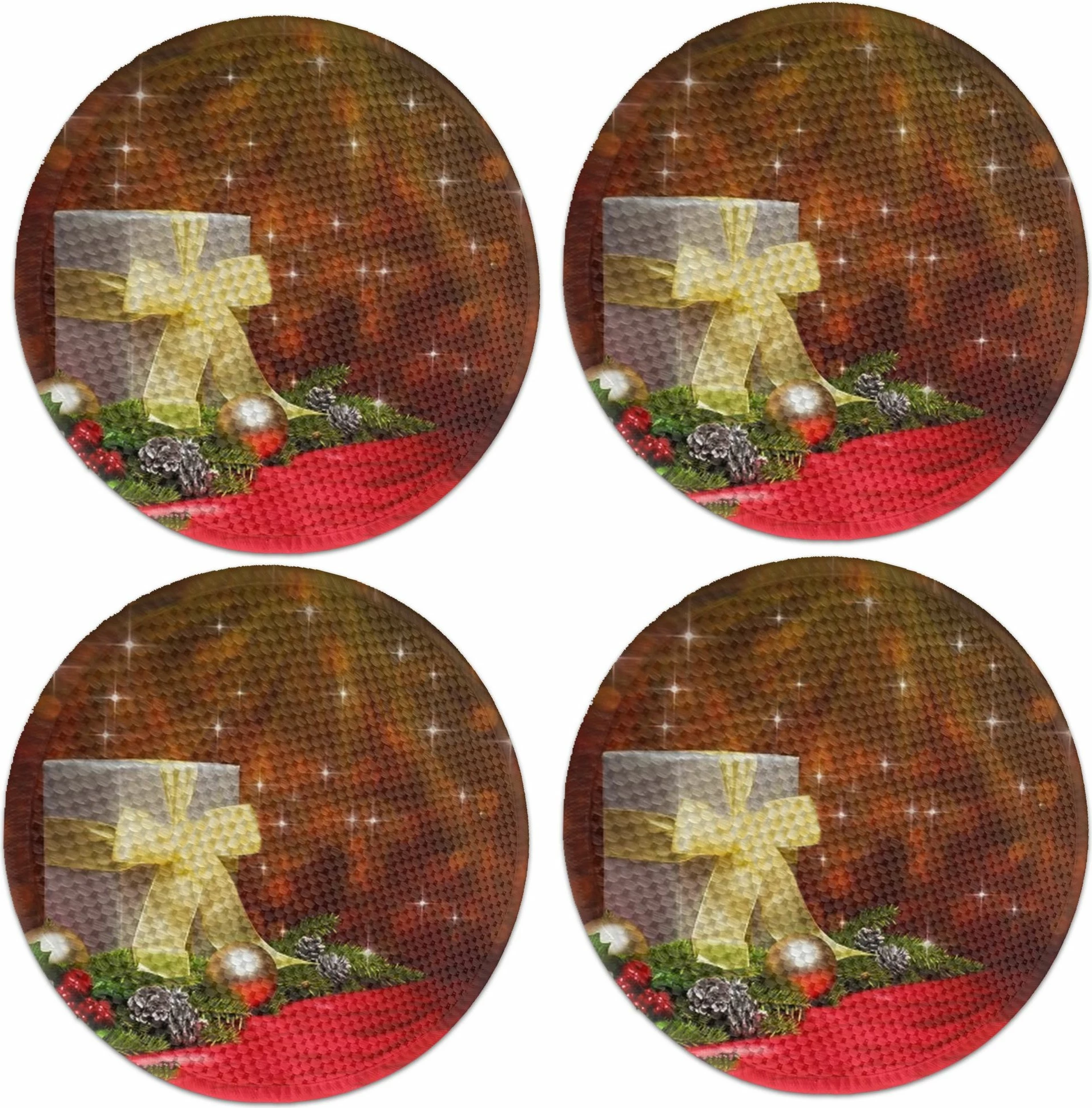 Set nënshtrues tavoline Hermia Concept, shumëngjyrësh, 37cm, 4 copë, 4270Supla