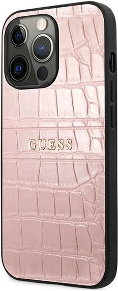 Mbështjellës Guess Croco Strap për iPhone 13 Pro / 13 6.1", Rozë