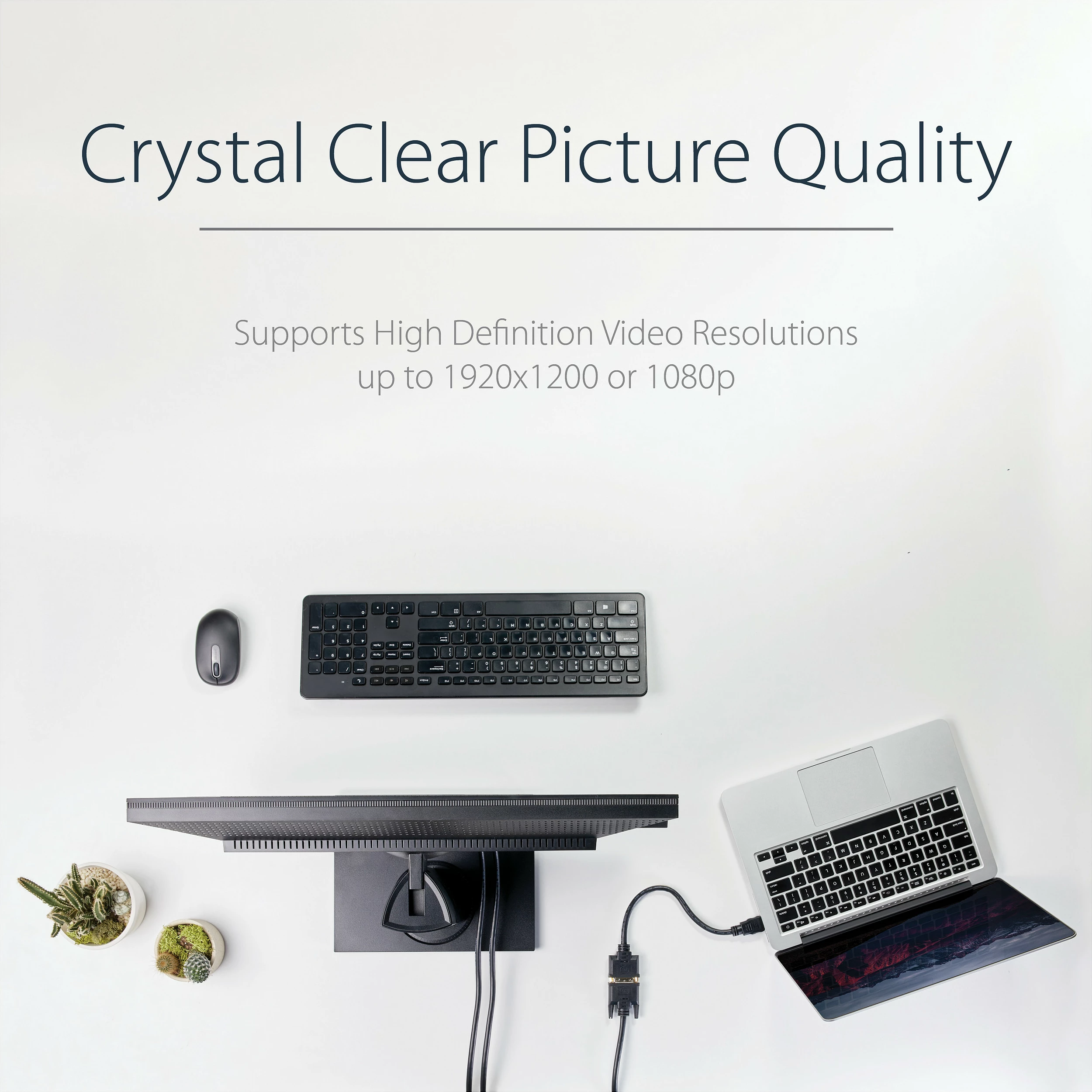 Adapter kabllo HDMI në DVI-D StarTech HDDVIMF8IN, 0.2 m, 1920x1200, e zezë