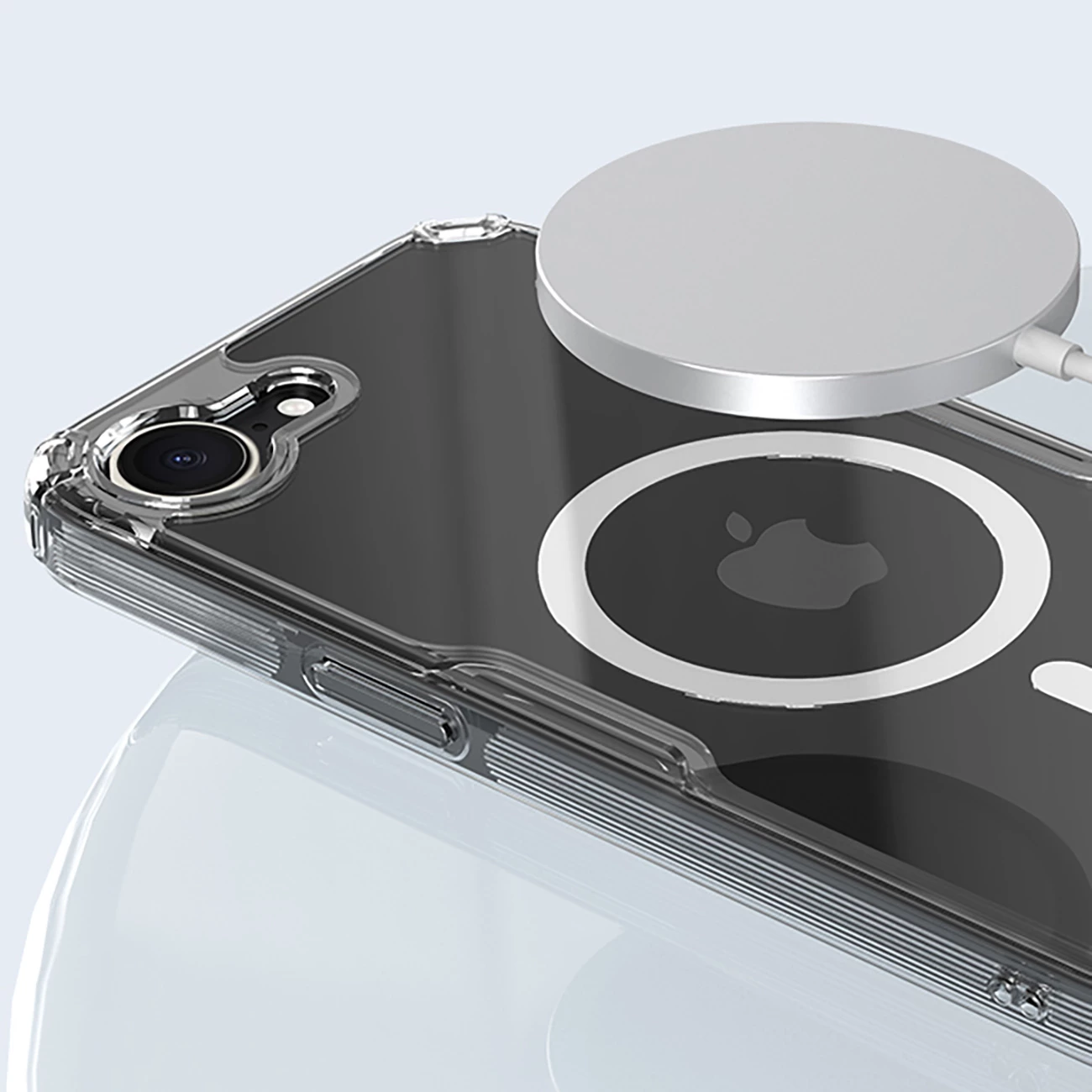 Mbështjellës Nillkin Nature Pro Magnetic për iPhone 16e, MagSafe, Transparent