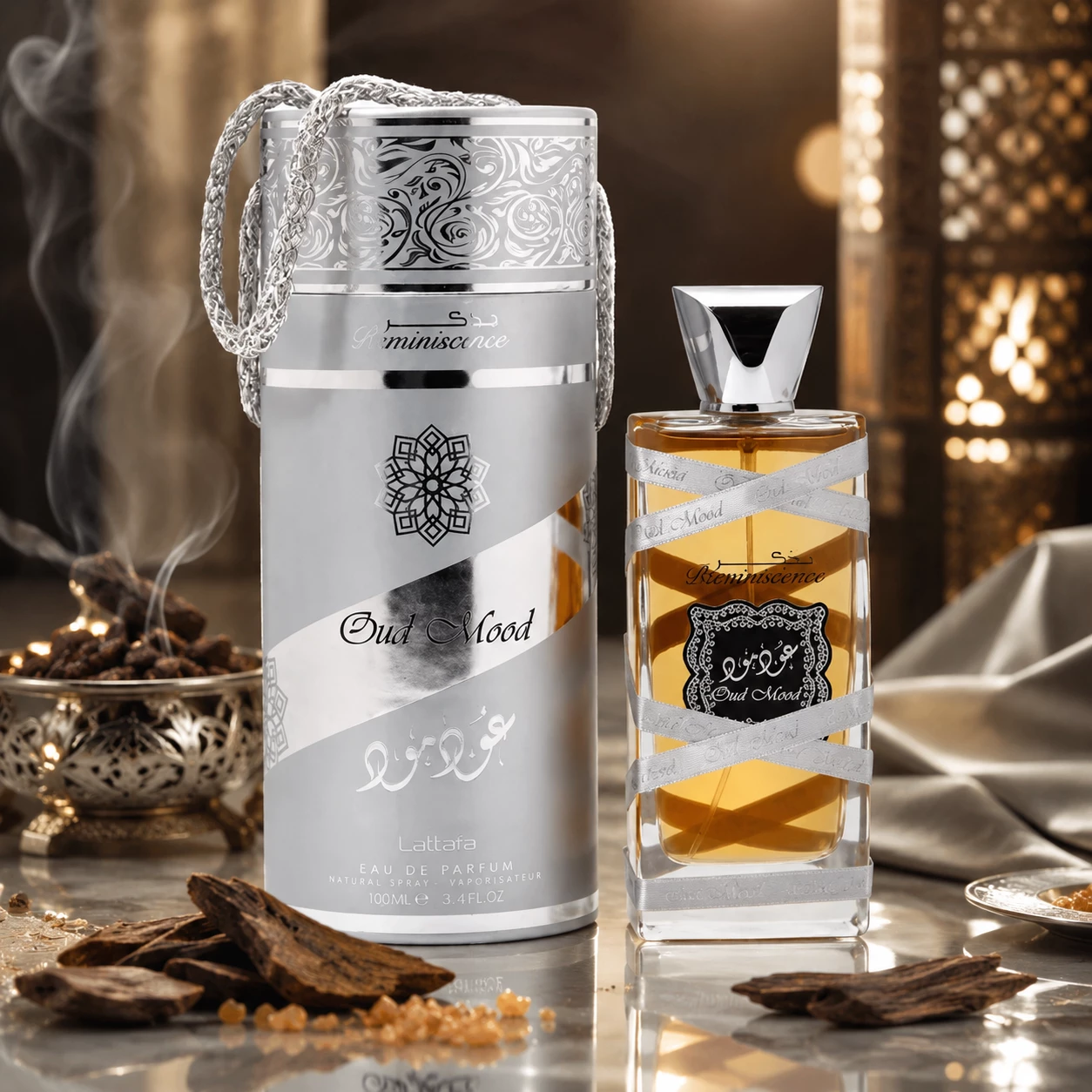 Lattafa Oud Mood Silver – Eau de Parfum 100ml