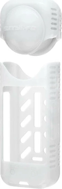 Mbështjellës silikoni + kapak lente Sunnylife për Insta360 X4, Bardhë