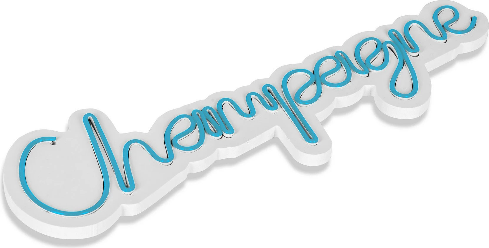 Dritë dekorative murale LED, plastikë, ngjyrë blu, Champagne