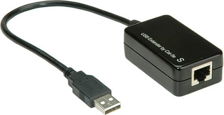 Zgjatues USB VALUE USB 1.1 përmes RJ45, deri 45 m, transparent