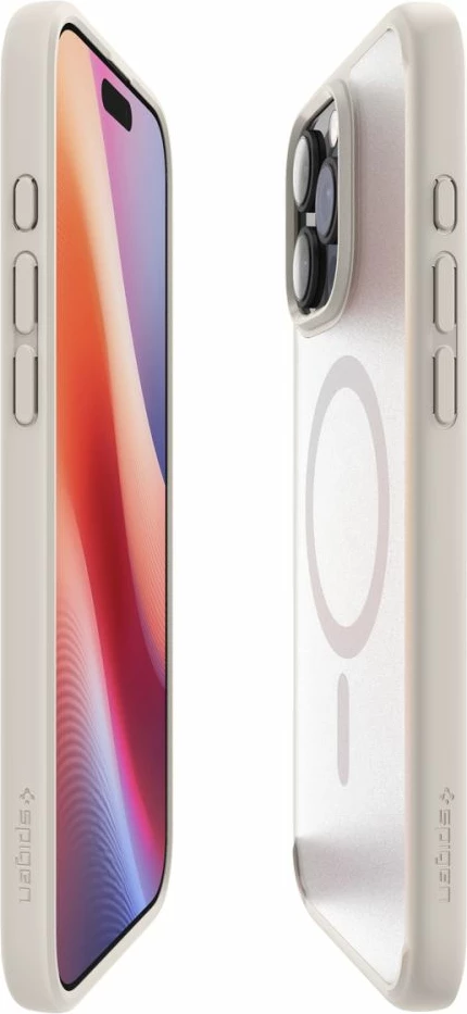 Mbështjellës Spigen Ultra Hybrid Mag për iPhone 16 Pro Max, MagSafe, titanium
