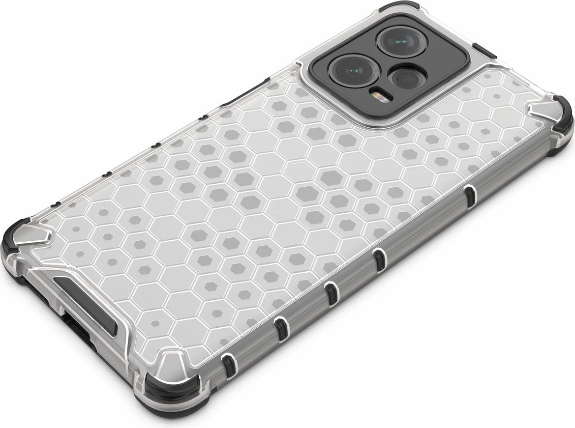 Mbështjellës Hurtel Honeycomb për Xiaomi Redmi Note 12 Pro+, i zi