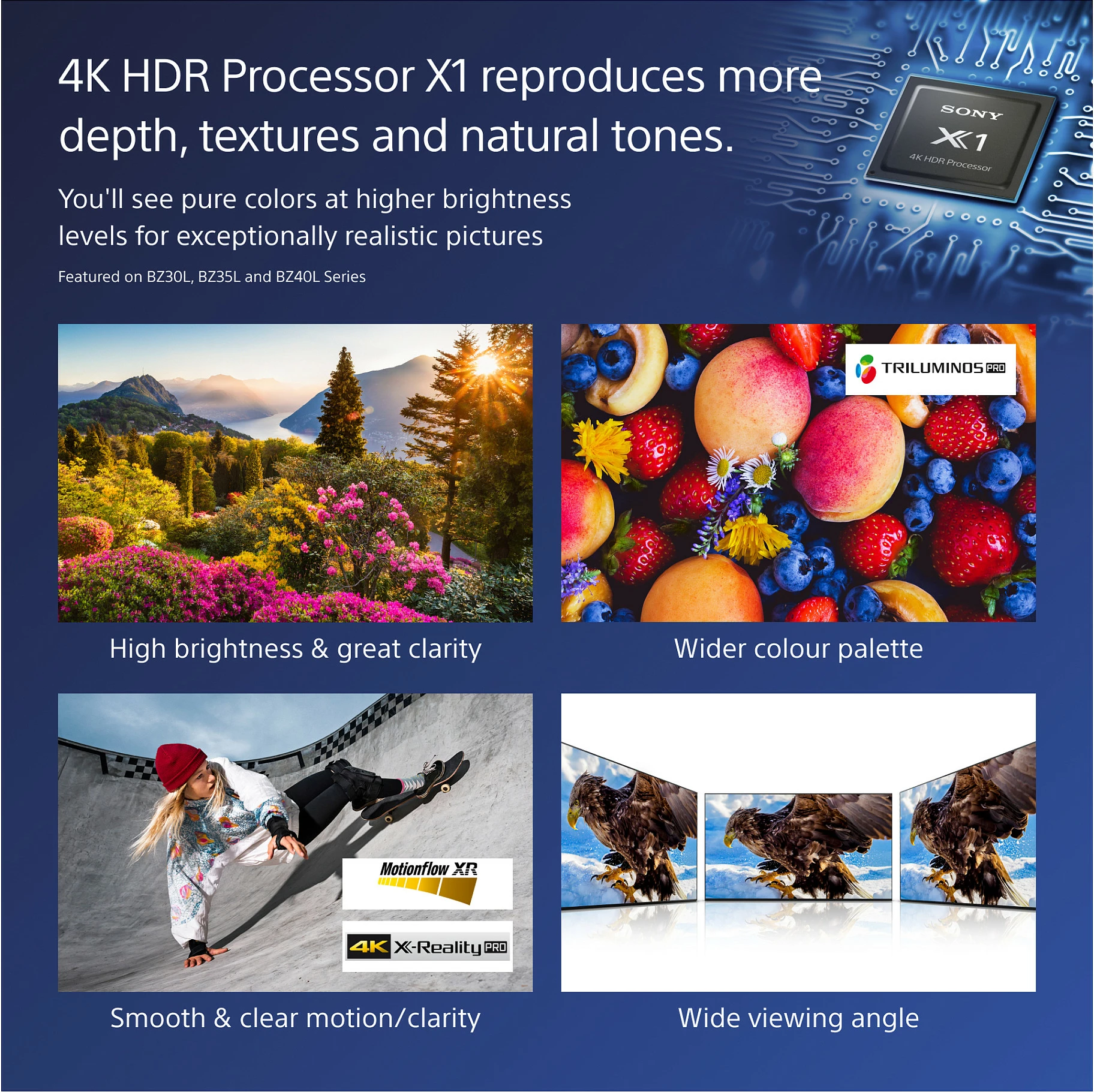 Ekran dixhital Sony FW-85BZ40L, 85", 4K, Wi-Fi, LCD