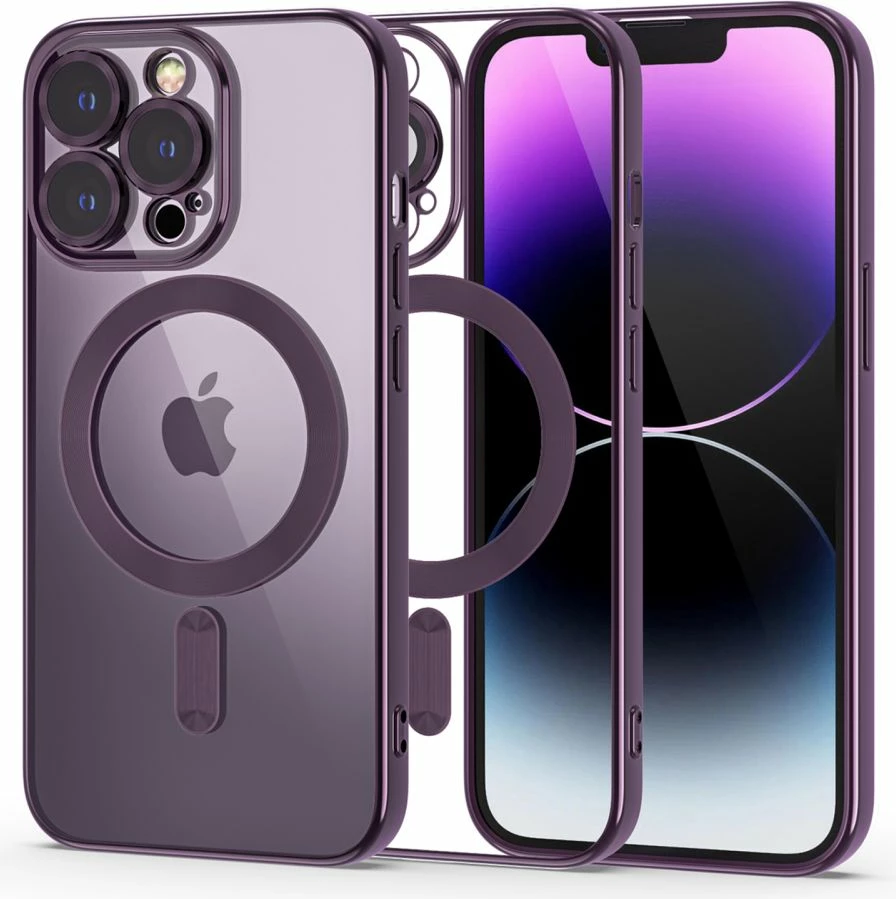 Mbështjellës Tech-Protect MagShine Line MagSafe për iPhone 14 Pro, Violet