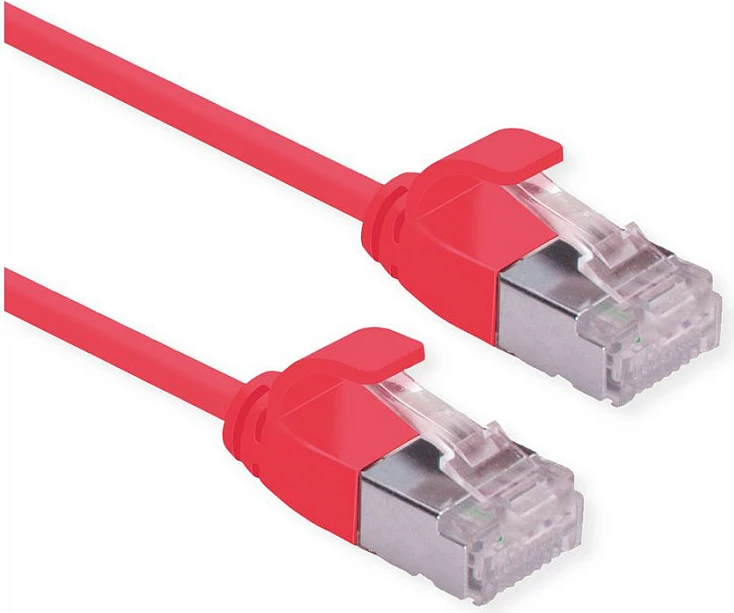 Kabllo rrjeti ROLINE Cat6a U/FTP Crossover 5m, e kuqe
